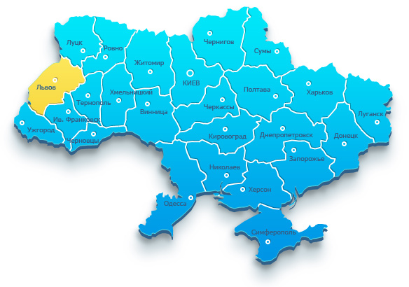 Карта Львовской области